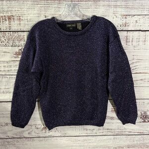 JEANNE PIERRE Women’s Purple Crewneck Sweater